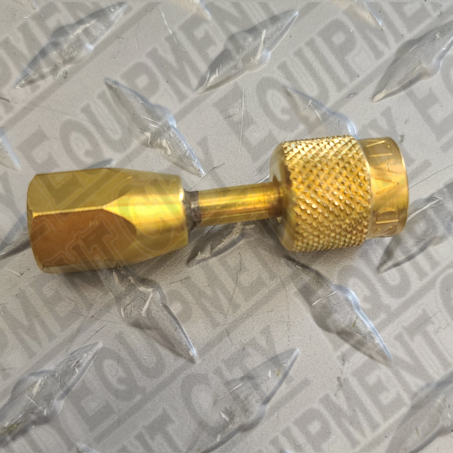 40553 ROBINAIR GAUGE QUICK COUPLER WITH VALVE CORE DEPRESSOR 1/8 FPT X 1/4 FFL