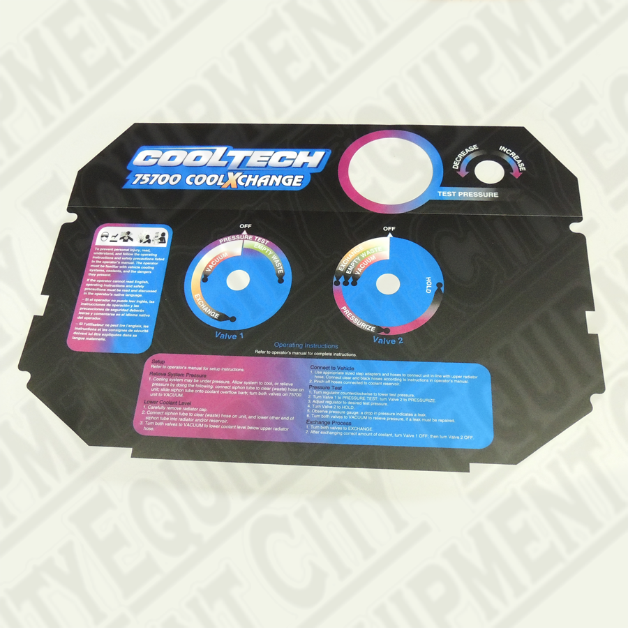 521584 ROBINAIR OVERLAY  CONTROL PANEL 75700