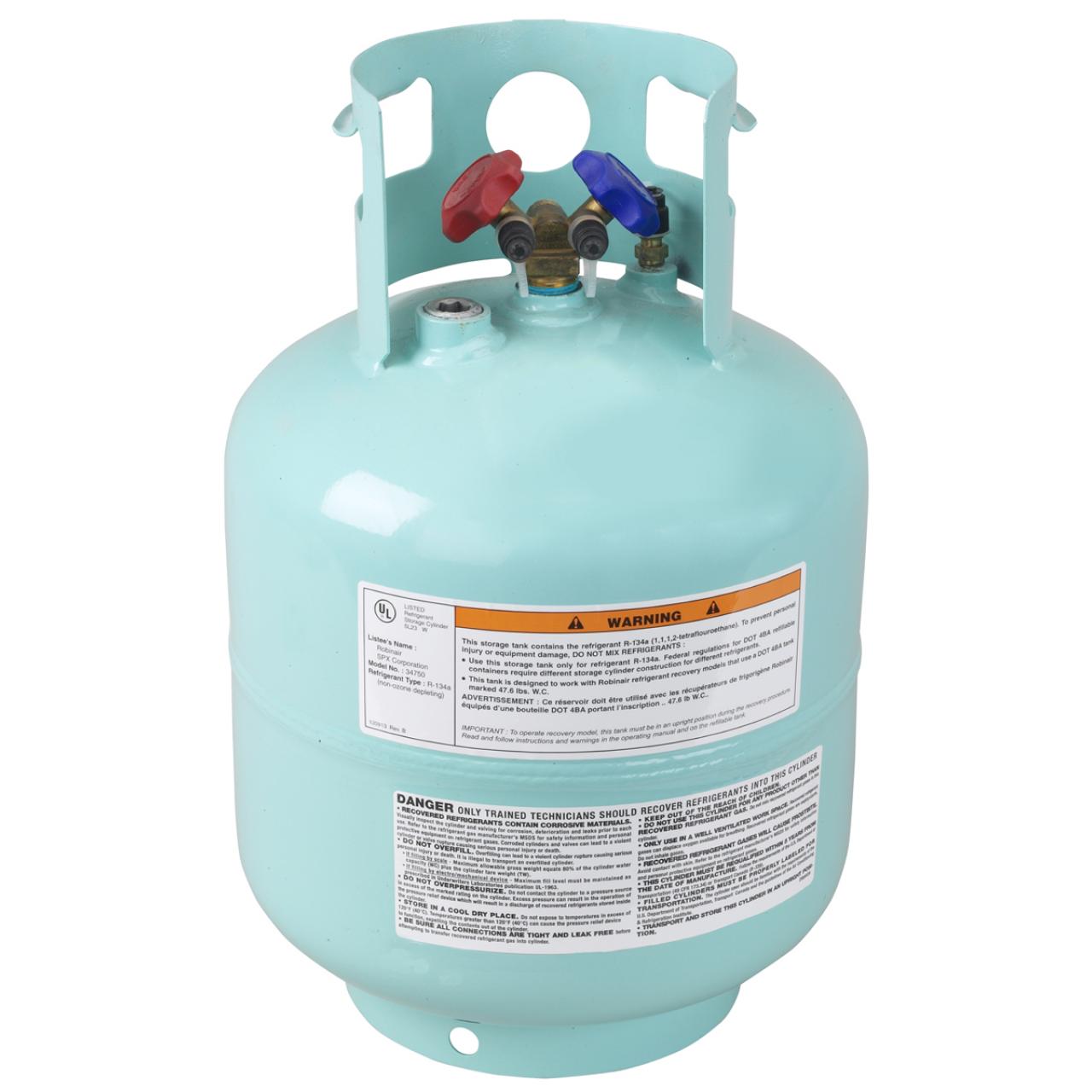 34750 ROBINAIR 50 LB. REFILLABLE TANK FOR 12134A/34700/34100 SER