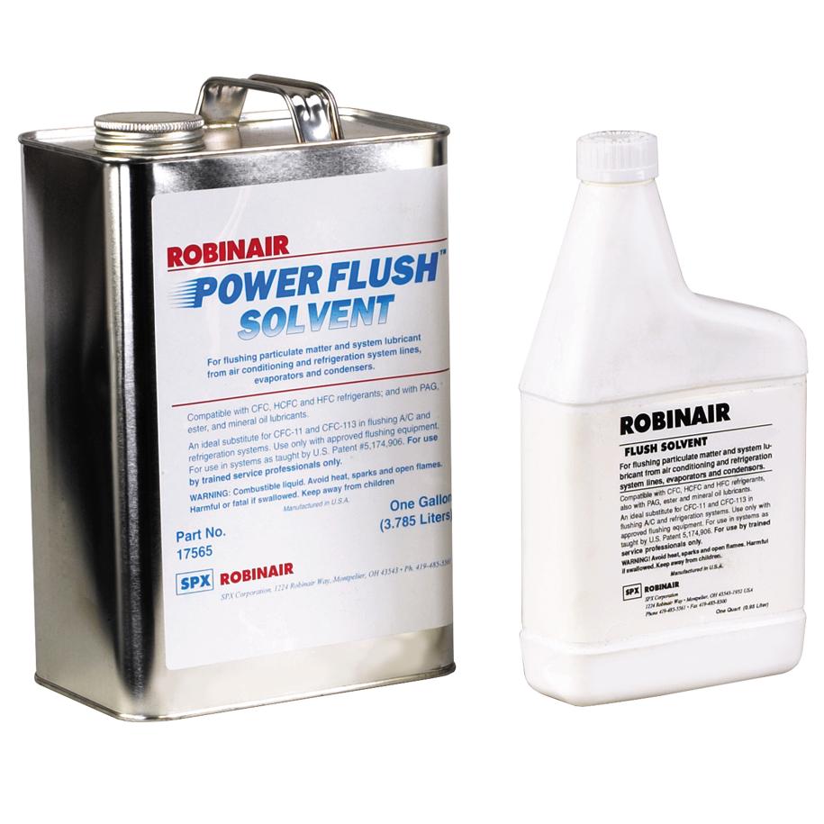 17609 ROBINAIR CASE OF FLUSHING SOLVENT SIX 1 QT. BOTTLES