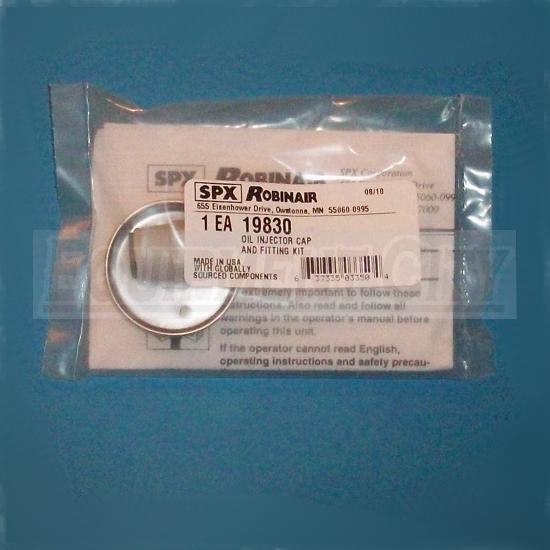 19830 ROBINAIR OIL INJECTOR CAP AND FITTING KIT