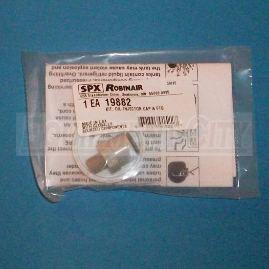 19882 ROBINAIR OIL INJECTOR CAP AND FITTING KIT