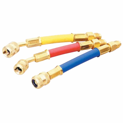 10778 ROBINAIR FLEXIBLE ADAPTER  1/4"FFL X 1/4" MFL  YELLOW HOSE