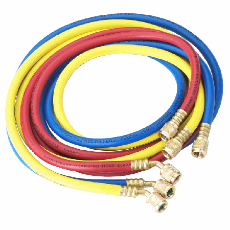 30060 ROBINAIR SET OF THREE 60" HOSES  1/4" FFL X 1/4" FFL  YELL