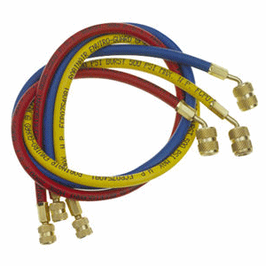 30072 ROBINAIR SET OF THREE 72" HOSES  1/4" FFL X 1/4" FFL  YELL