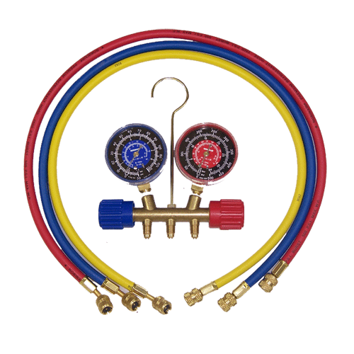 40153 ROBINAIR SIDE WHEEL MANIFOLD BAR WITH COLOR-CODED HAND WHE