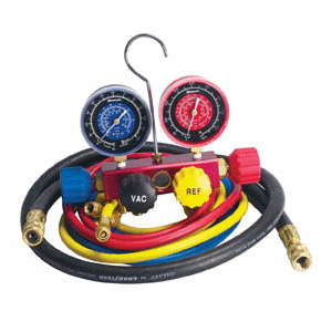 42266 ROBINAIR 4-WAY MANIFOLD GAUGE SET WITH 60" HOSES FOR R12