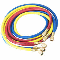 69036A ROBINAIR SET OF THREE 36" ENVIRO-GUARD HOSES WITH 45 DEGR