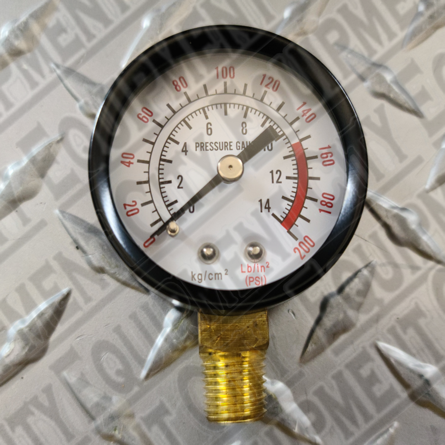 Rolair GA0250200GC  200 PSI BOTTOM MOUNT GAUGE 1/4 NPT
