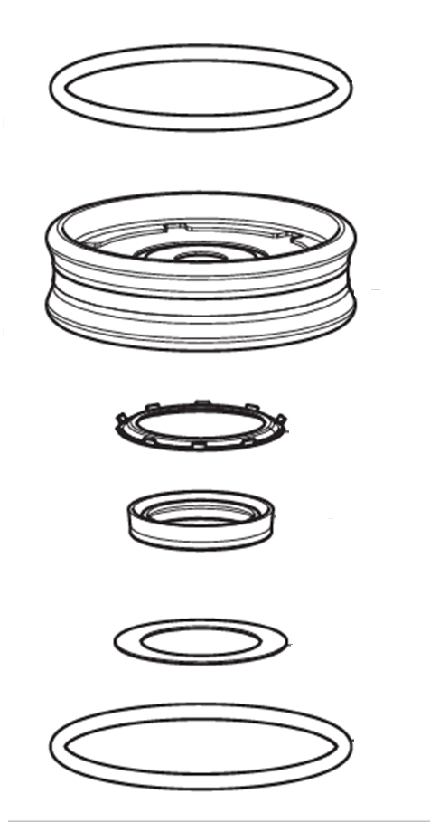 Rotary VSGU5060 Cylinder Gasket Seal Kit D.70x25