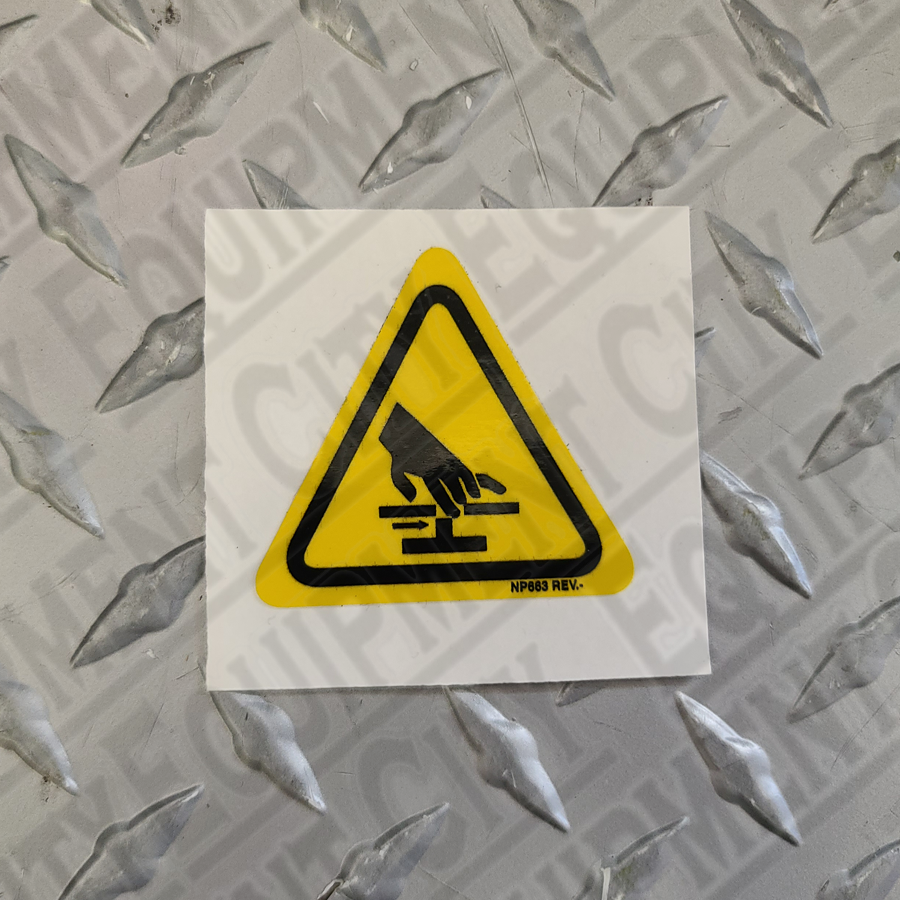 Rotary NP663 FINGER PINCH POINT LABEL