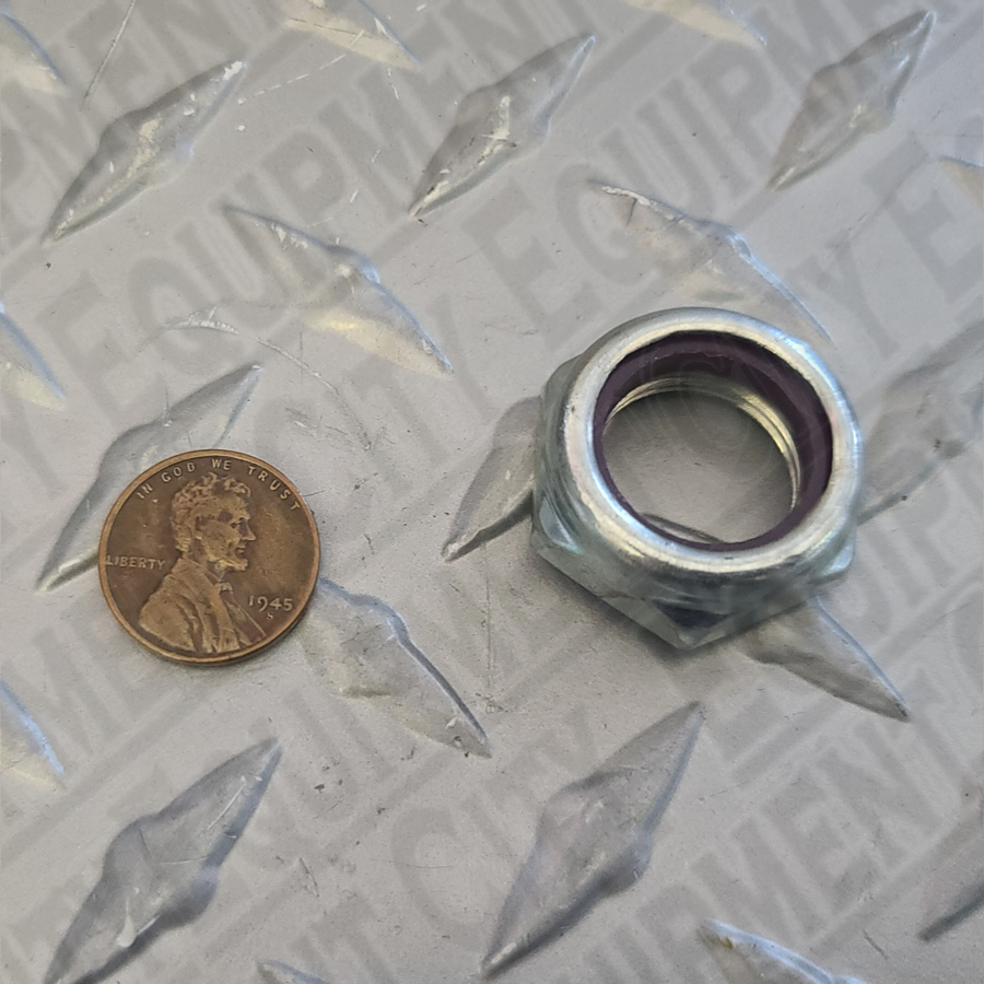 Rotary 913600 Plated 3/4-16NF Nylon Jam Nut 0.750