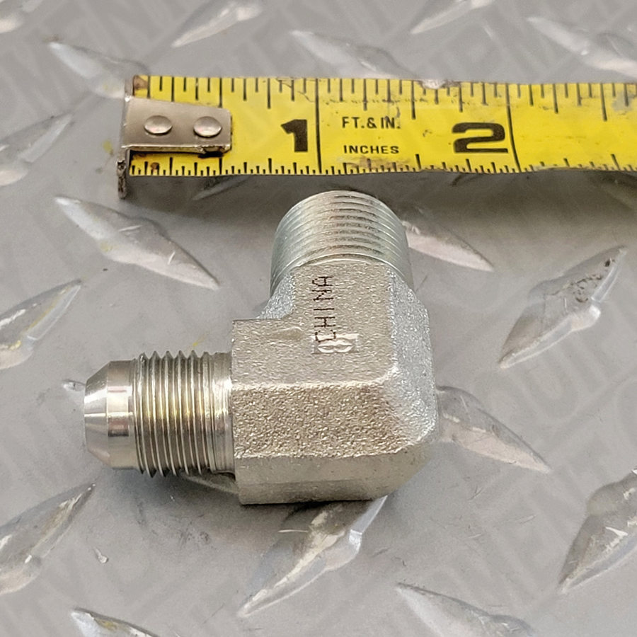 Rotary 992402 3/8"  MJIC X 3/8" MNPT 90 DEG ELBOW