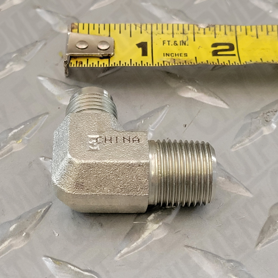 Rotary 992402 3/8"  MJIC X 3/8" MNPT 90 DEG ELBOW