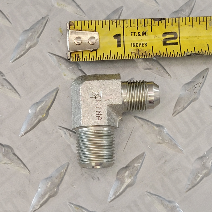 Rotary 992402 3/8"  MJIC X 3/8" MNPT 90 DEG ELBOW