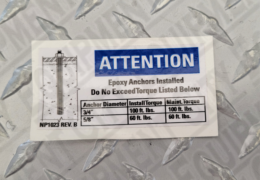 Rotary NP1023 ANCHOR NAMEPLATE