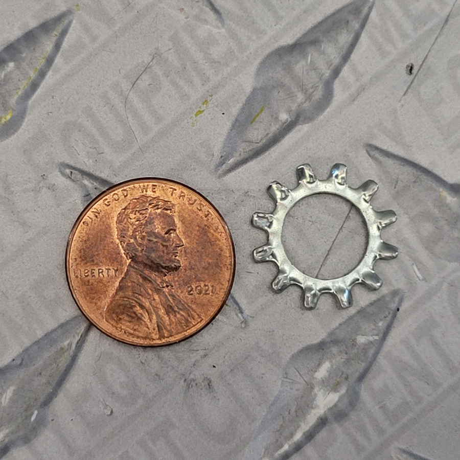 Rotary 40845 PLATED 3/8  EXTERNAL TOOTH LOCKWASHER
