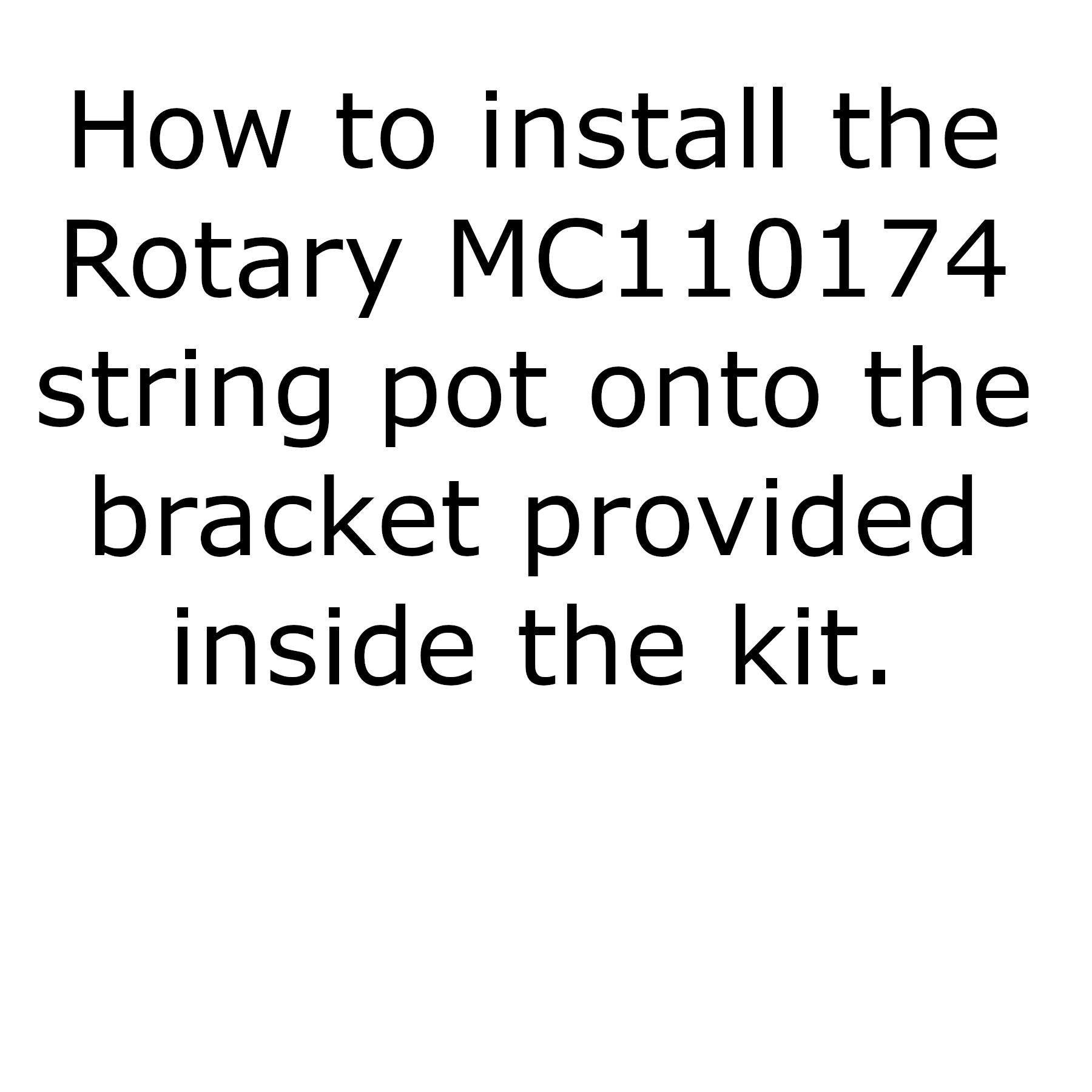 Rotary FA2411 RISE STRING POT  WITH TAG MC110174