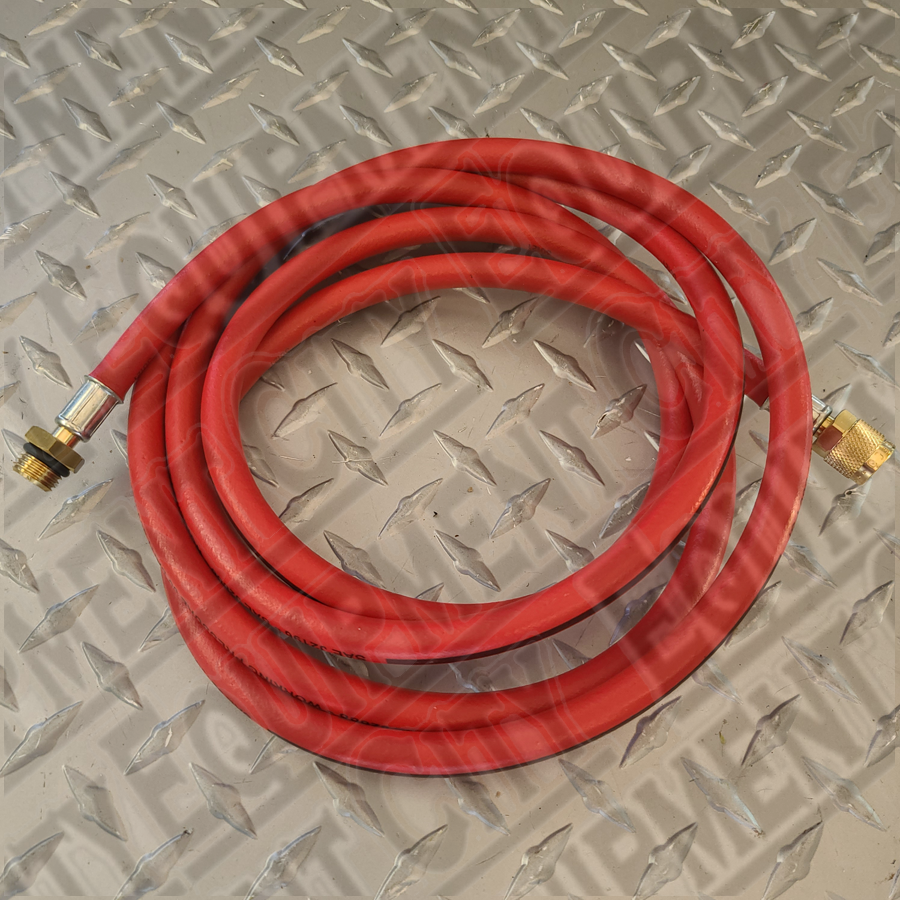 Rotary TM3906436 AC 2.4m HP Red Service Hose