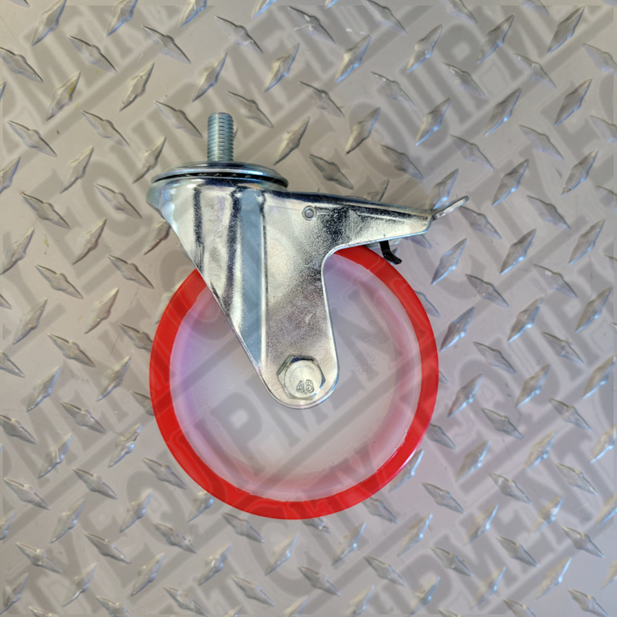 Rotary TM3902802 AC Machine Swivel Wheel D125 x 35 Pin Plus Brake