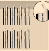 Rotary STDA41 Set of 8 Long Metal Claws for STDA33EU Clamp