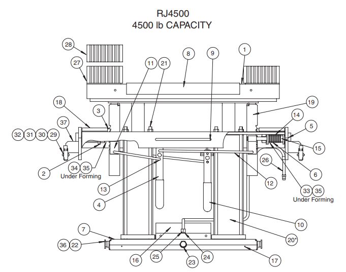 Rotary SJ110023 OUTRIGGER ASSEMBLY SJ4500