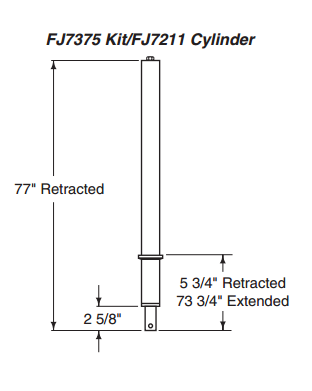 Rotary FJ7375 Replacement Cylinder Kit  FJ783/FJ7211