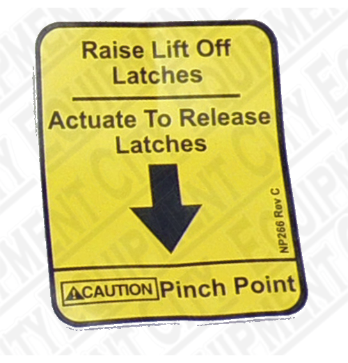 Rotary NP266 LATCH NAMEPLATE | Included in FA5203KIT