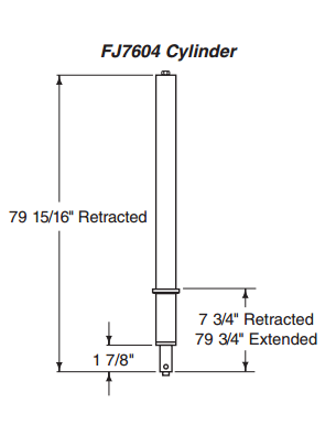 Rotary FJ7604 Hydraulic Cylinder | SPO15/18/SL19