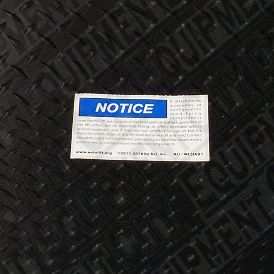 Rotary NP865 ALI/WLSIA01 SAFETY INSTRUCTIONS - Included in FA5203KIT