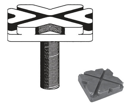 BH-7090-80 4" Screw Up Adapter - 1-1/4"-7