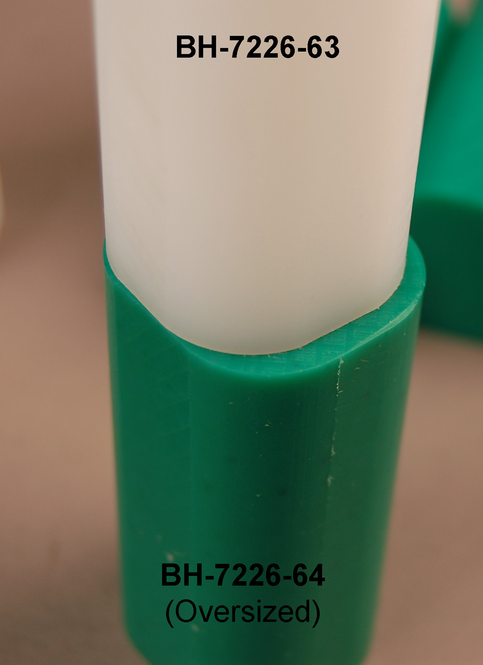 BH-7226-64 Slider Block-Oversized - Green - Replaces Challenger 11077