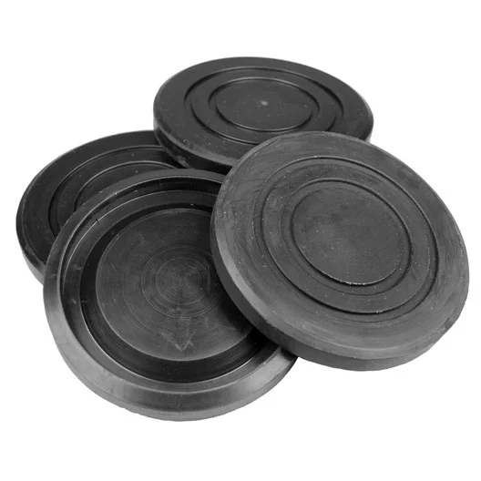 SVI BH-7232-93-4 Round Slip On Rubber Pad Kit of 4 Challenger B2208